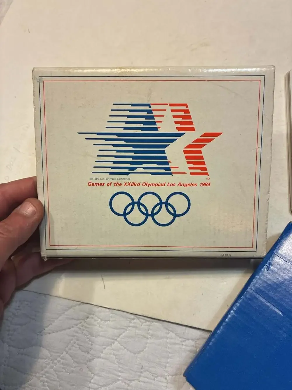 Vintage 1984 Los Angeles Olympics Sam the Olympic Eagle Mail-A-Frame Ceramic Pic